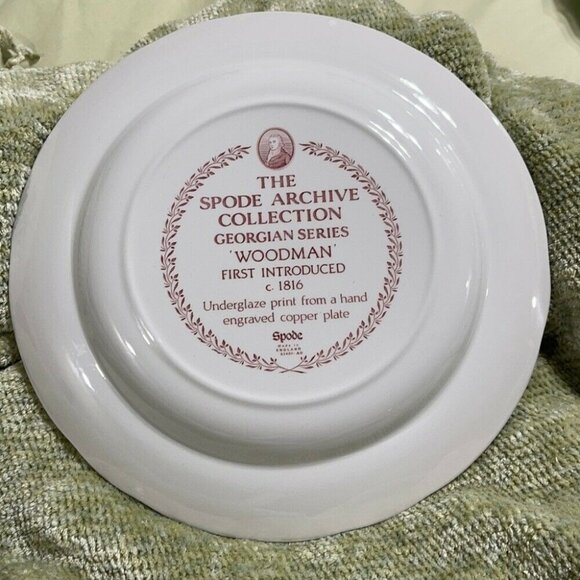 Spode Georgian Series Collection ‘WOODMAN’ Plate - Picture 8 of 9